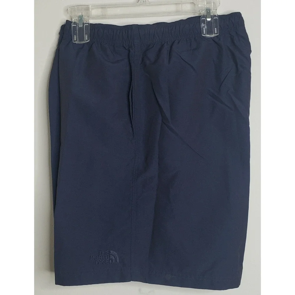 The North Face Shorts Mens Size XL Flat Front Navy Blue Zip‎ Pocket 34x7